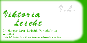 viktoria leicht business card